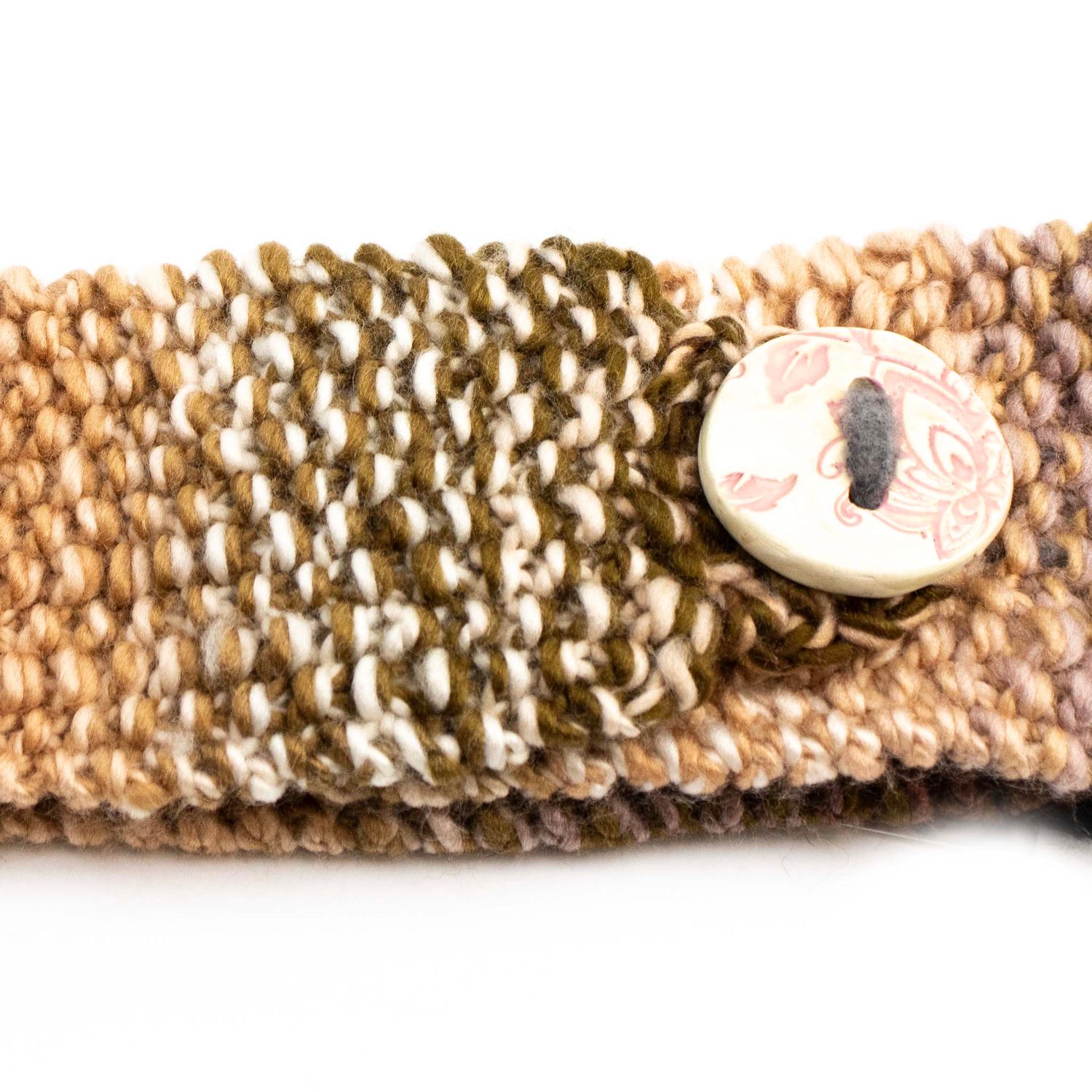 Woodland Forest, handknit headband HIRC354