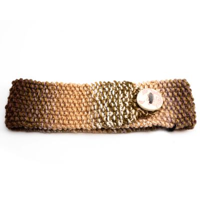 Woodland Forest, handknit headband HIRC354