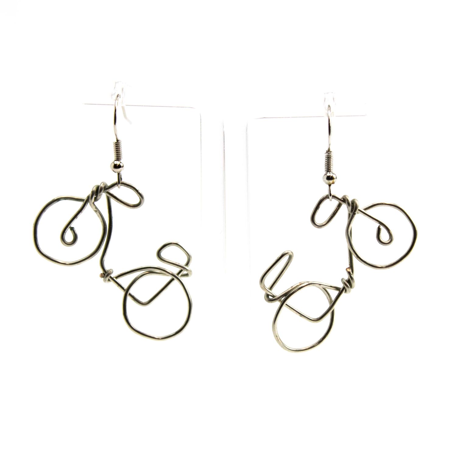 Bike, earrings WOOD08