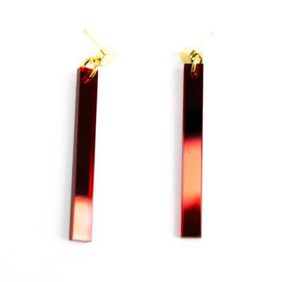 Long Stick in Garnet, earrings MORC012