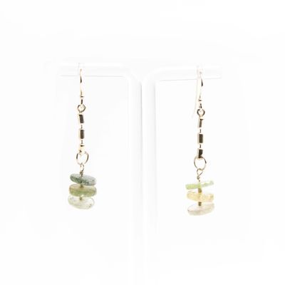 Tourmaline Pagoda (green), earrings BRYH664