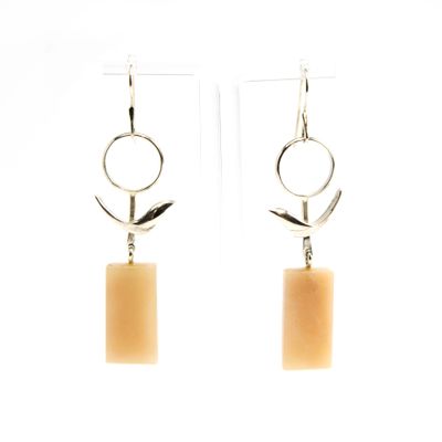 Songbird with Carved Corian, earrings BRYH669