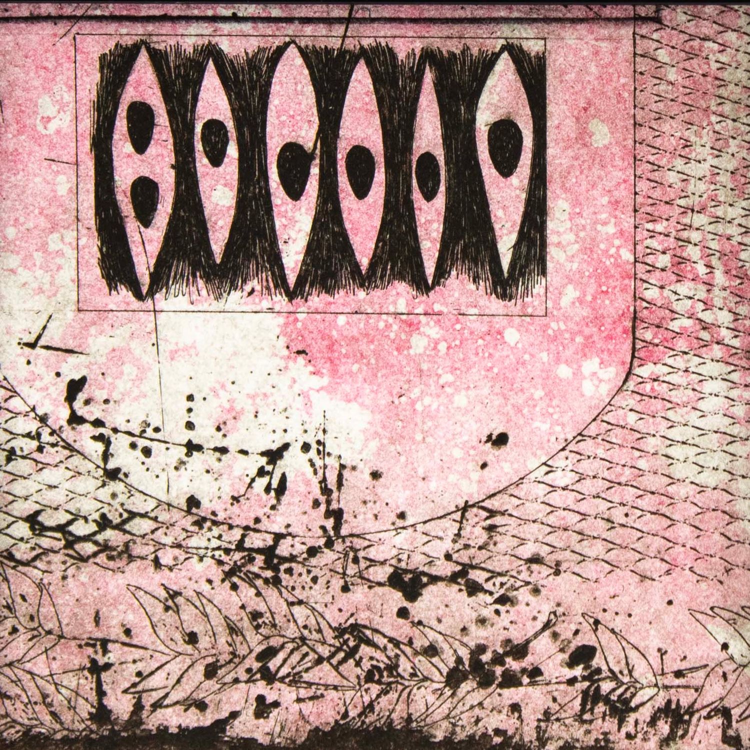 Place in Negative Frame, etching &amp; monotype prints VANK577