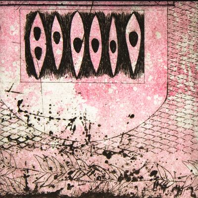 Place in Negative Frame, etching &amp; monotype prints VANK577