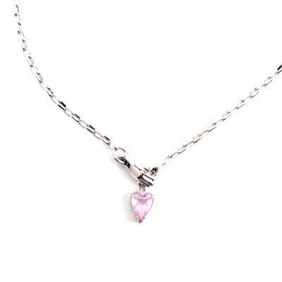 Heart in My Hand in Silver &amp; Black, necklace MORC021