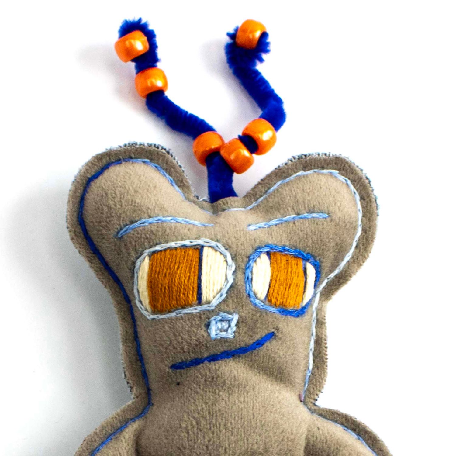 Multi-Taupe Orange, small plushie PROM086