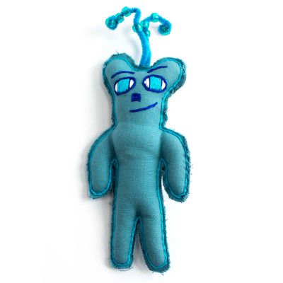 Intergalactic Space Bear: Icy Blue, small plushie PROM087
