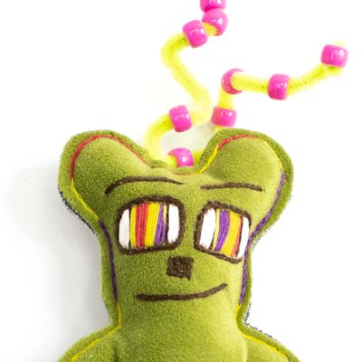 Chartreuse Roseate, small plushie PROM084