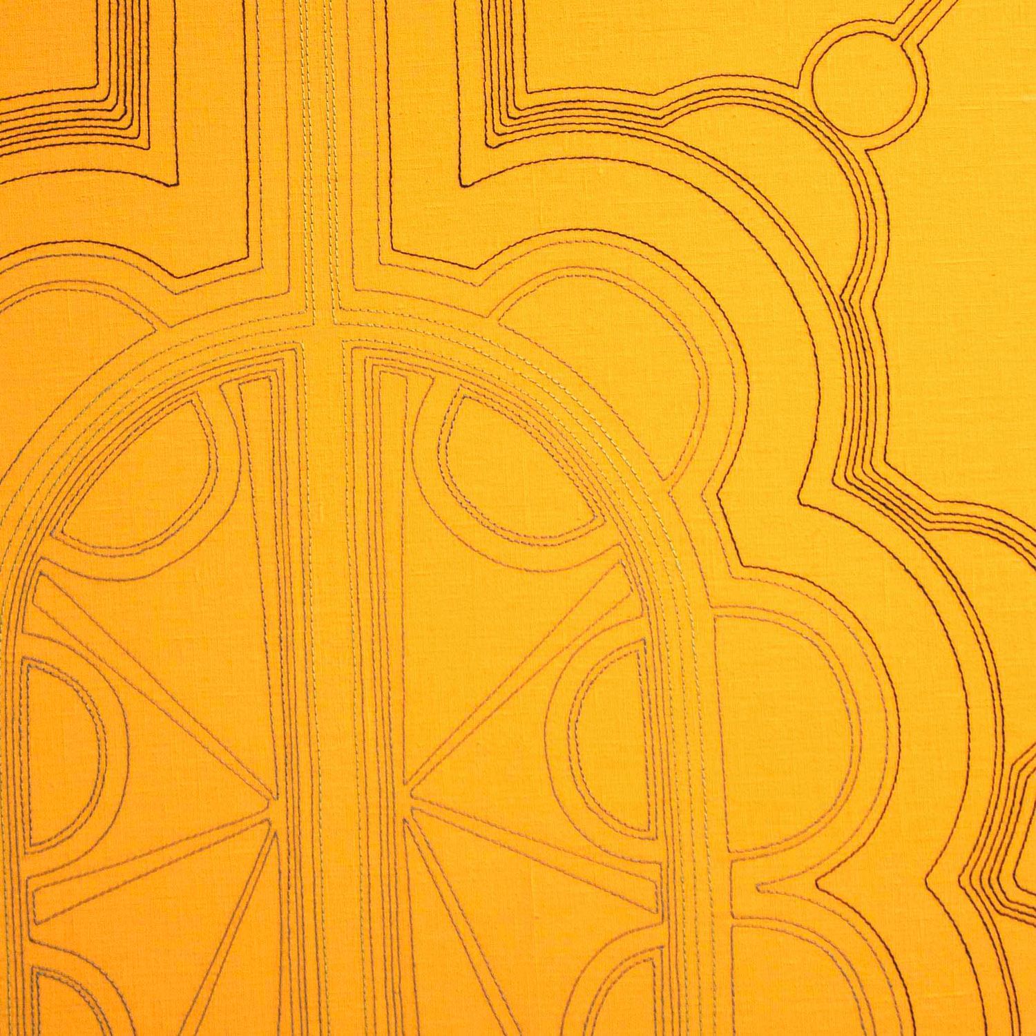 Radiant Hoop, textile wall art SHER130