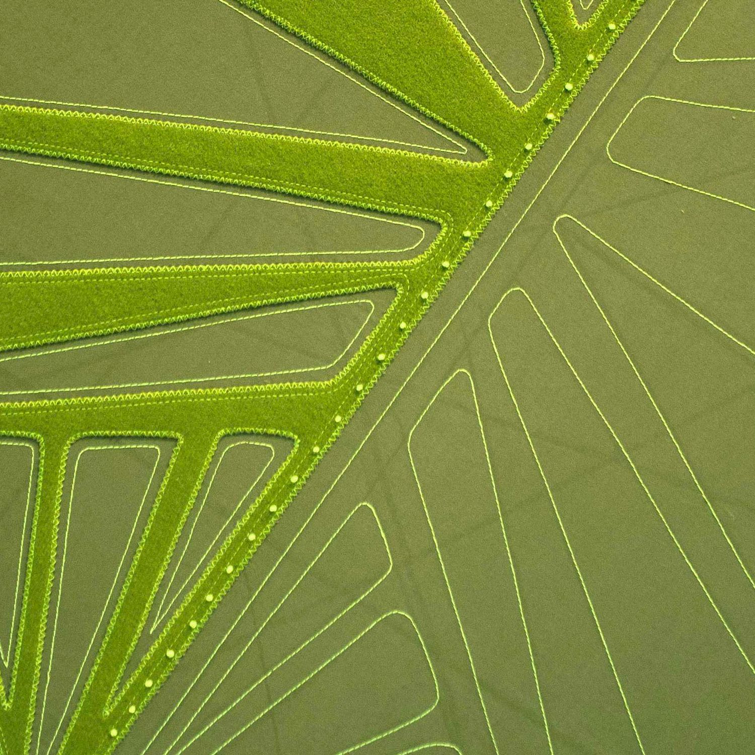 Monsterra Hoop, textile wall art SHER136