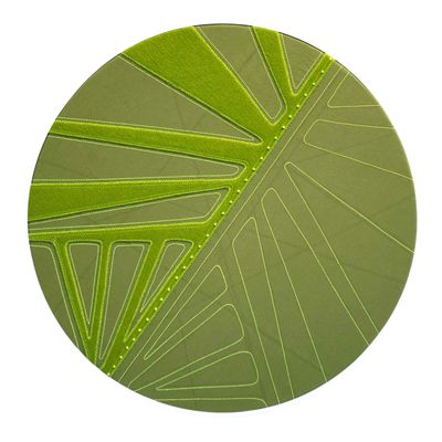 Monsterra Hoop, textile wall art SHER136