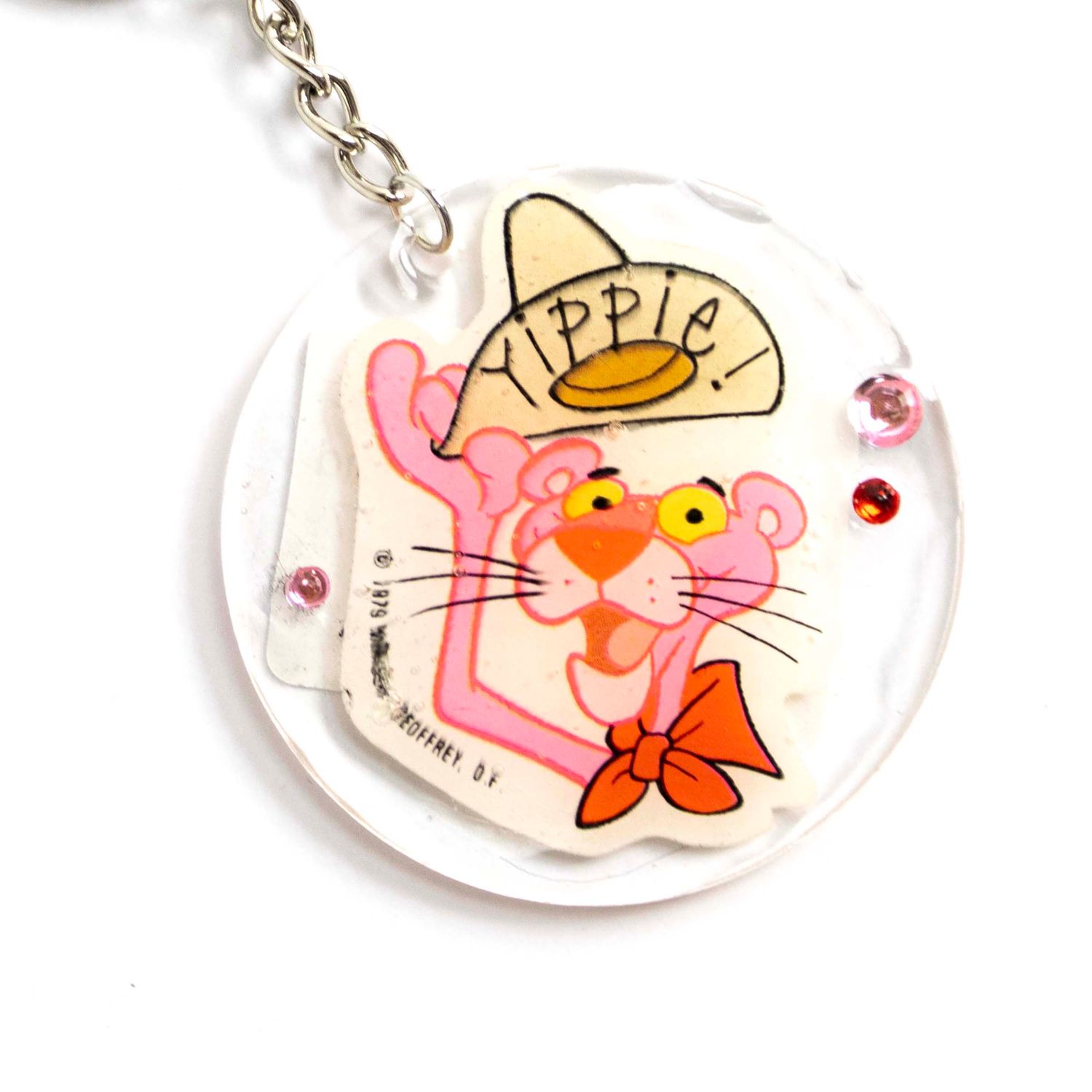 Pink Panther, round keychain LAPR637