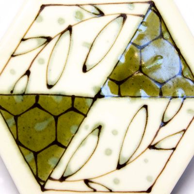 Avocado, trivet with cork HECL408