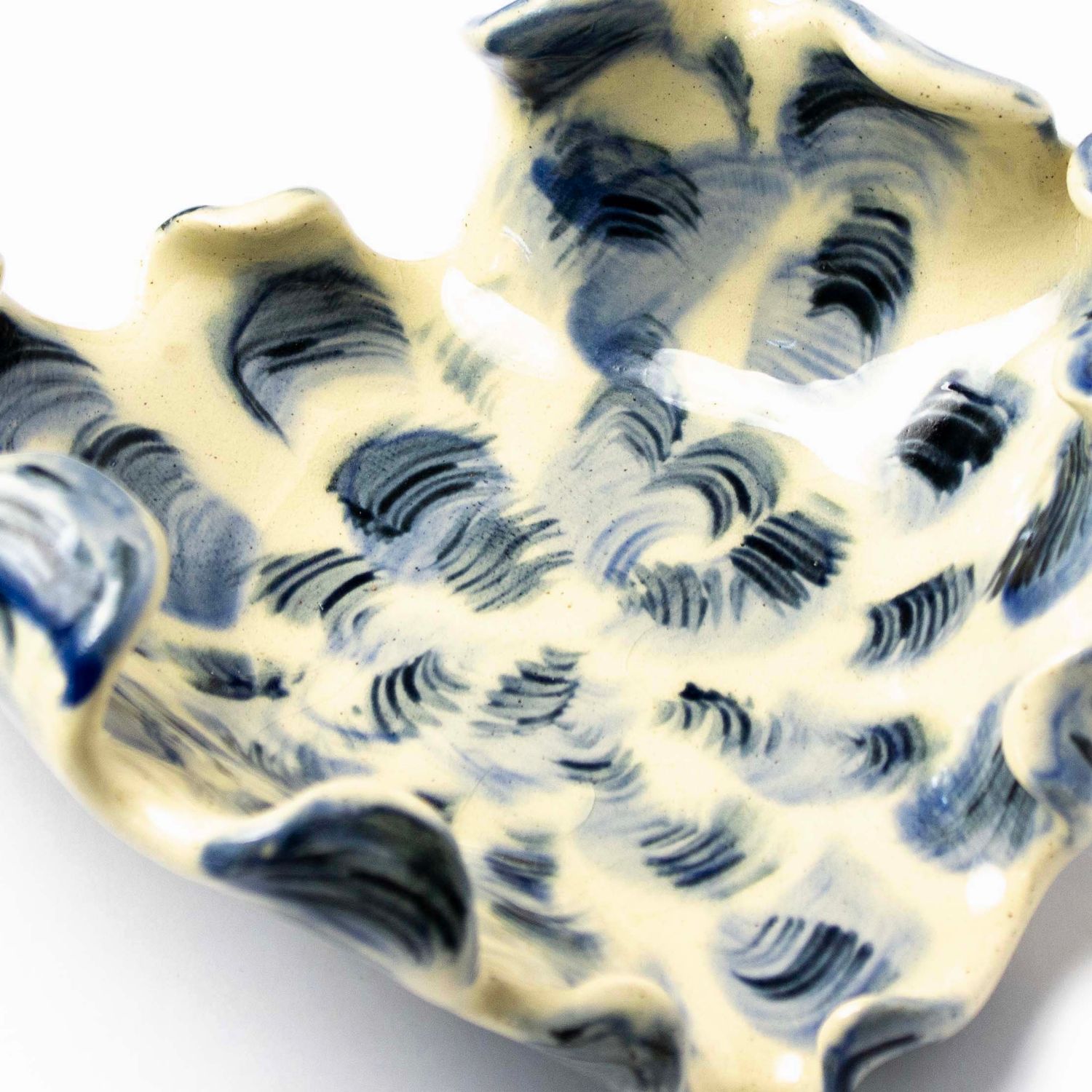 Navy and White Bowl, ceramic ROHG018