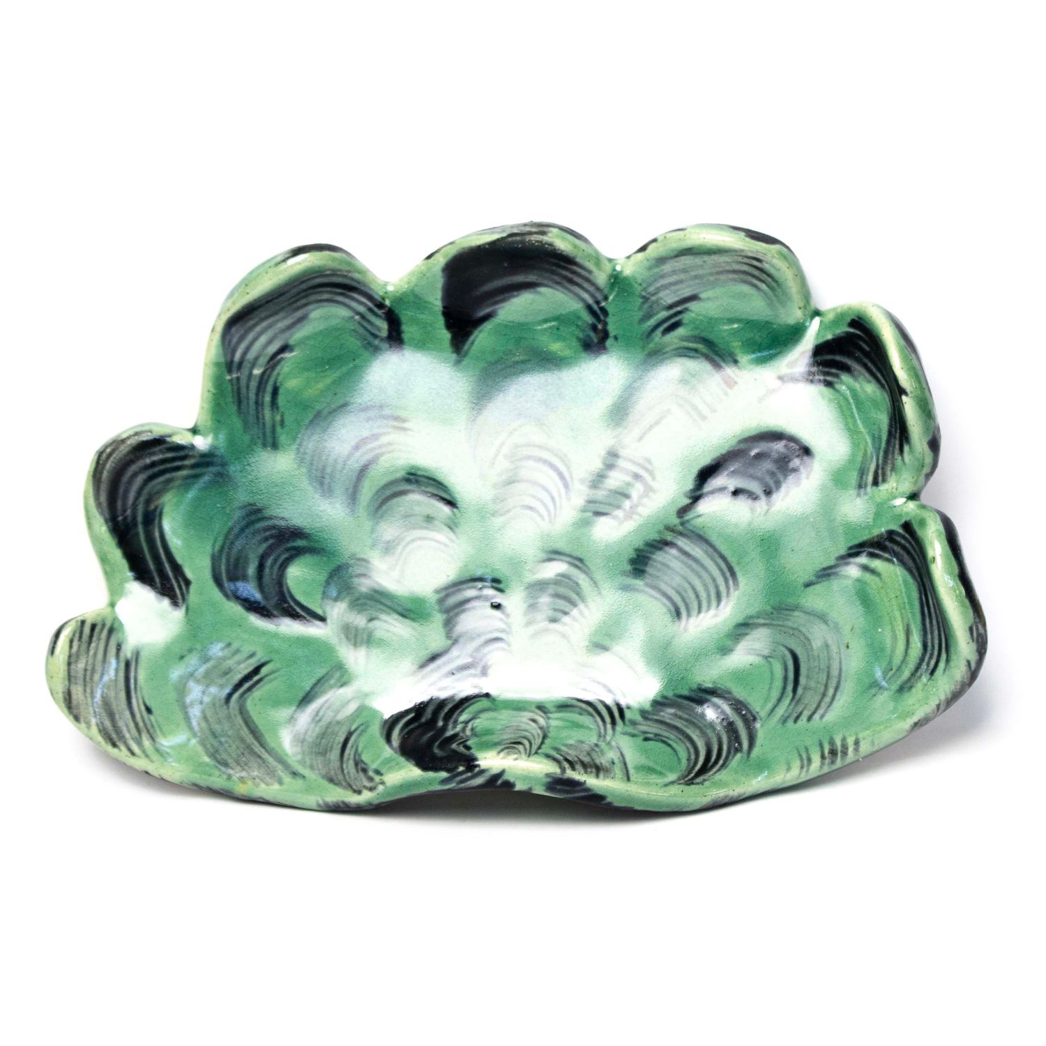 Dark Teal Medium Platter, ceramic ROHG020