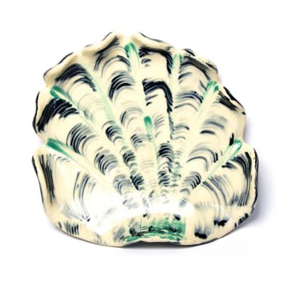Navy, Teal and White Medium Platter, ceramic ROHG021