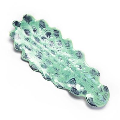 Dark Aqua Slender Platter, ceramic ROHG023