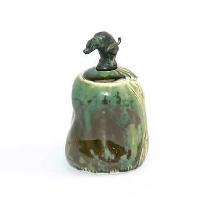 Incense Burner with Dog, ceramic MAHP115