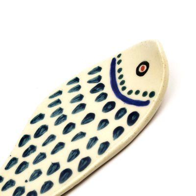 Fish Plate: Indigo, ceramic ROHG041