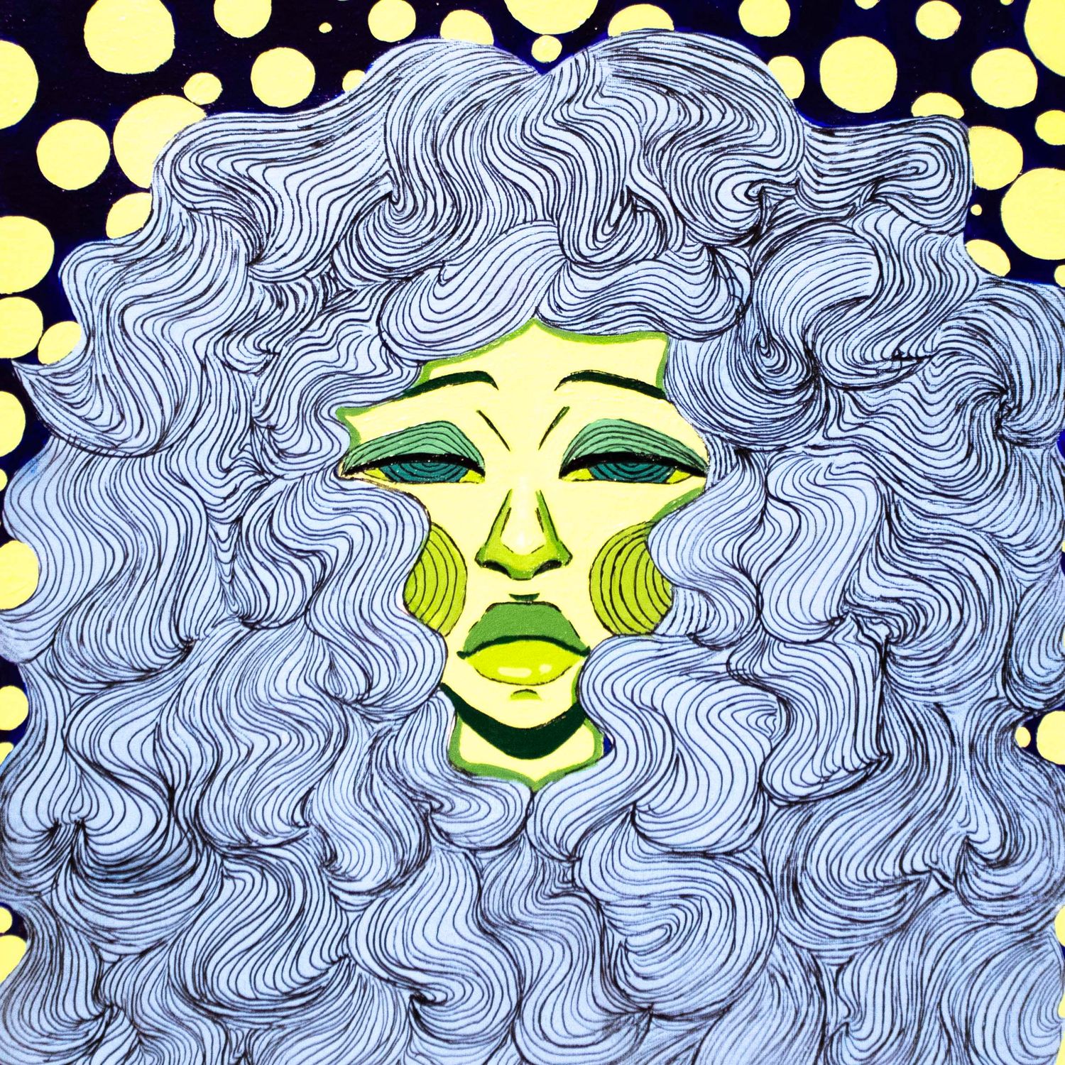 Intergalactic Haze, mixed media on canvas JONT02