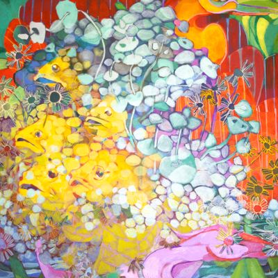 Traveling River, acrylic on canvas PHEJ090