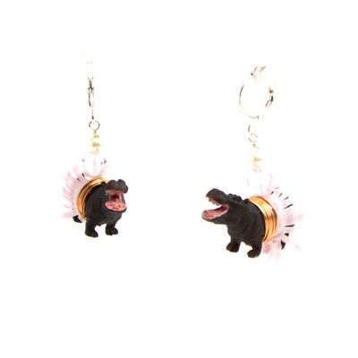 Hippo, earrings KUDM247