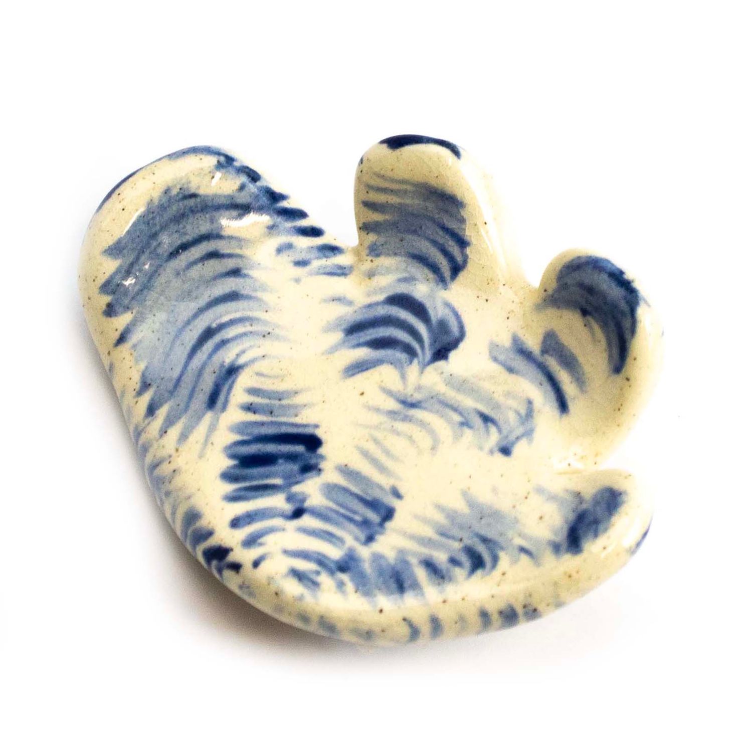 Blue Lines Organic Form, ceramic magnet ROHG027