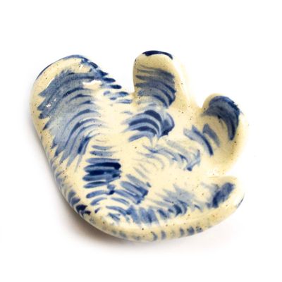 Blue Lines Organic Form, ceramic magnet ROHG027