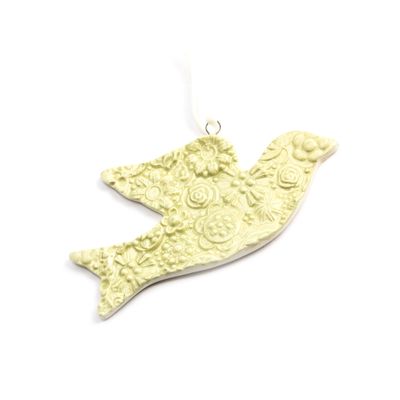 Dove Ornament: Light Celadon, ceramic BURR202