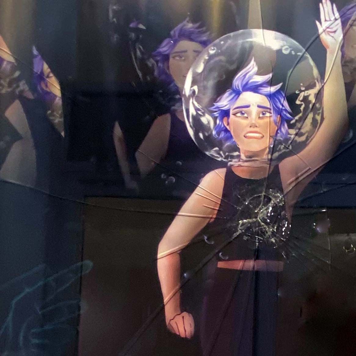 Breathing in Glass VII, mixed media painting VELN14