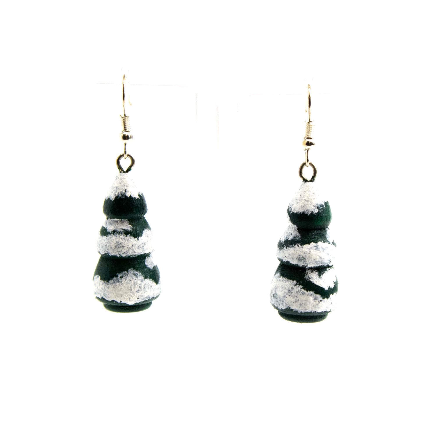 Winter Tree in Green, earrings SLAR08