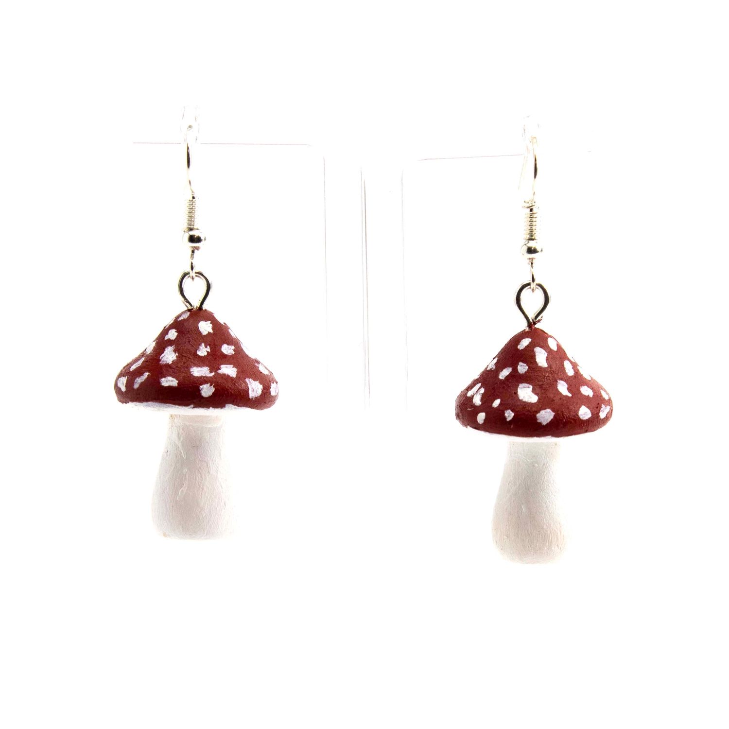 Mushroom: Red, earrings SLAR11