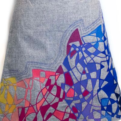 Kaleidoscope Mini in Grey, skirt SHER157