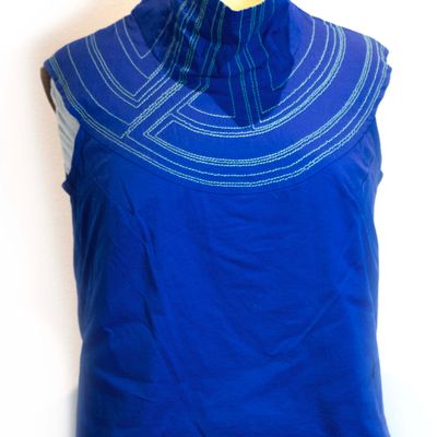 Breastplate Top in Cobalt Blue, shirt SHER156