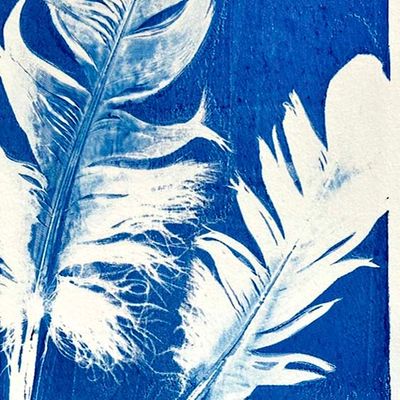 From Heaven, original gelli print SHAM015