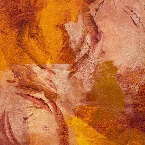 Autumnal Tones, original gelli print SHAM018