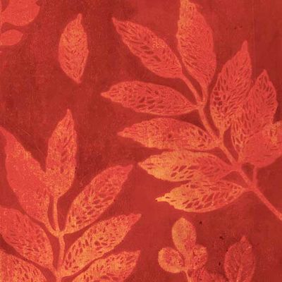 Firelight Garden, original gelli print SHAM014