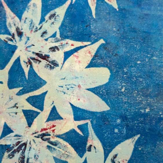 Maple, original gelli print SHAM012