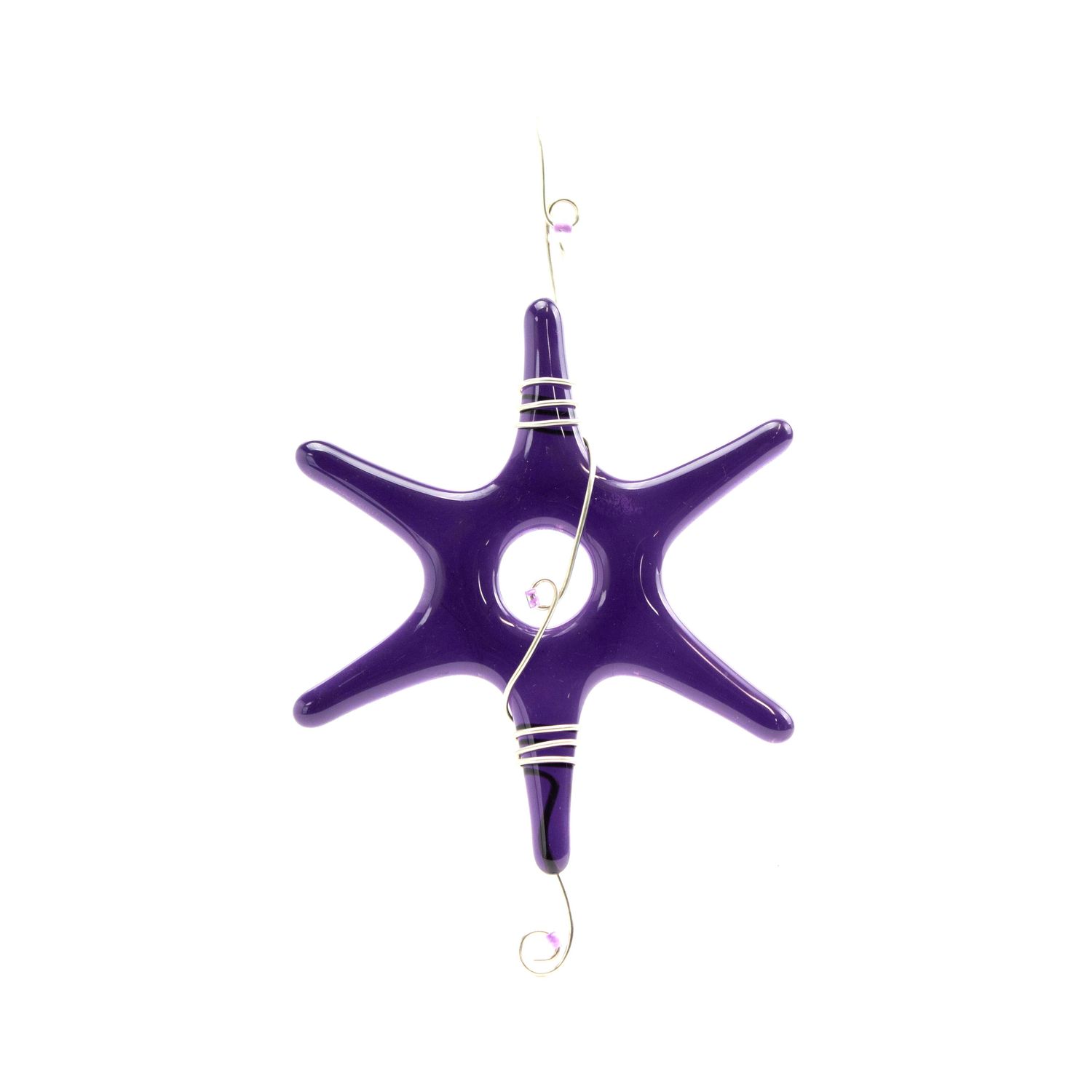 Purple Glass Star, large HARC336