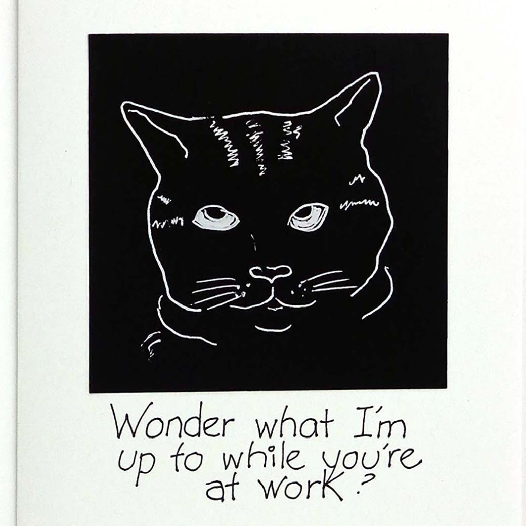 Wonder What I'm Up to While You're At Work? card CONG1069