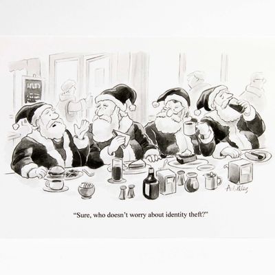 Santa Identity Theft, holiday card ACHP129