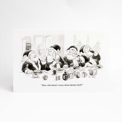 Santa Identity Theft, holiday card ACHP129