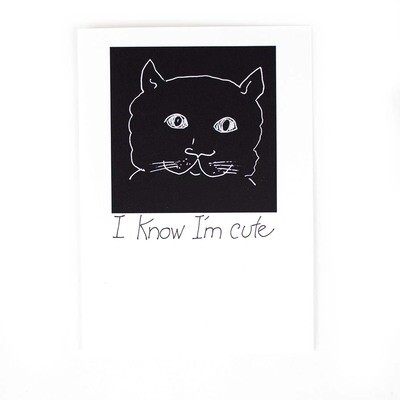 I Know I'm Cute, birthday card CONG1060