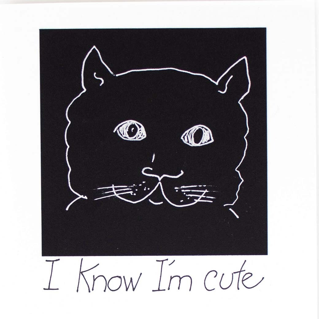 I Know I'm Cute, birthday card CONG1060