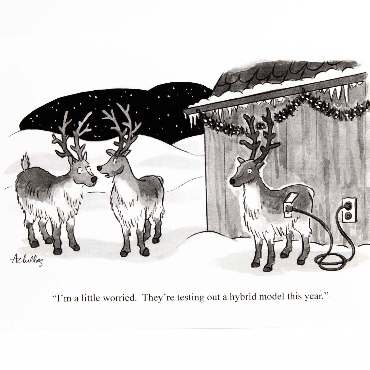 Reindeer Hybrid, holiday card ACHP131