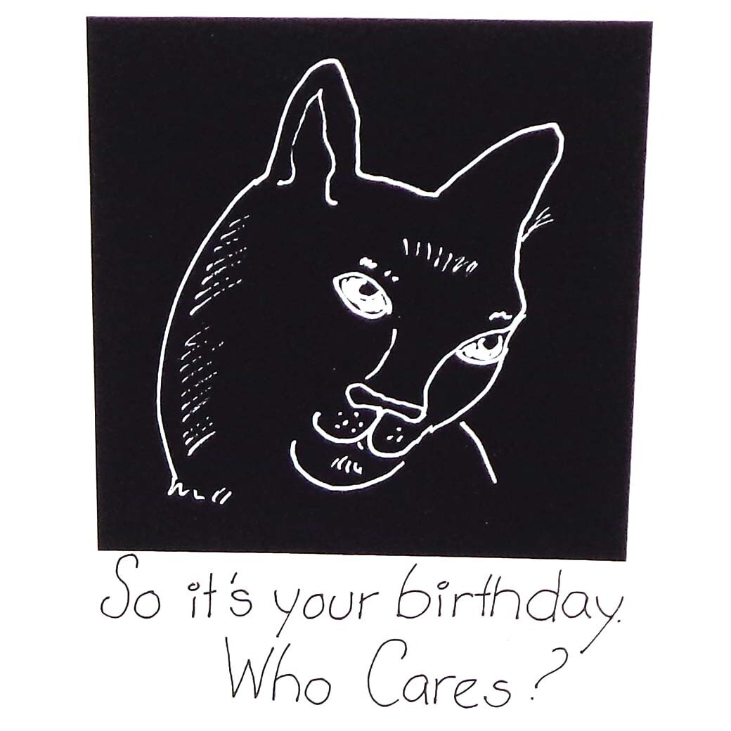 So It's Your Birthday, Who Cares? birthday card CONG1063