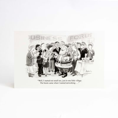 Santa Networking Boom, holiday card ACHP132