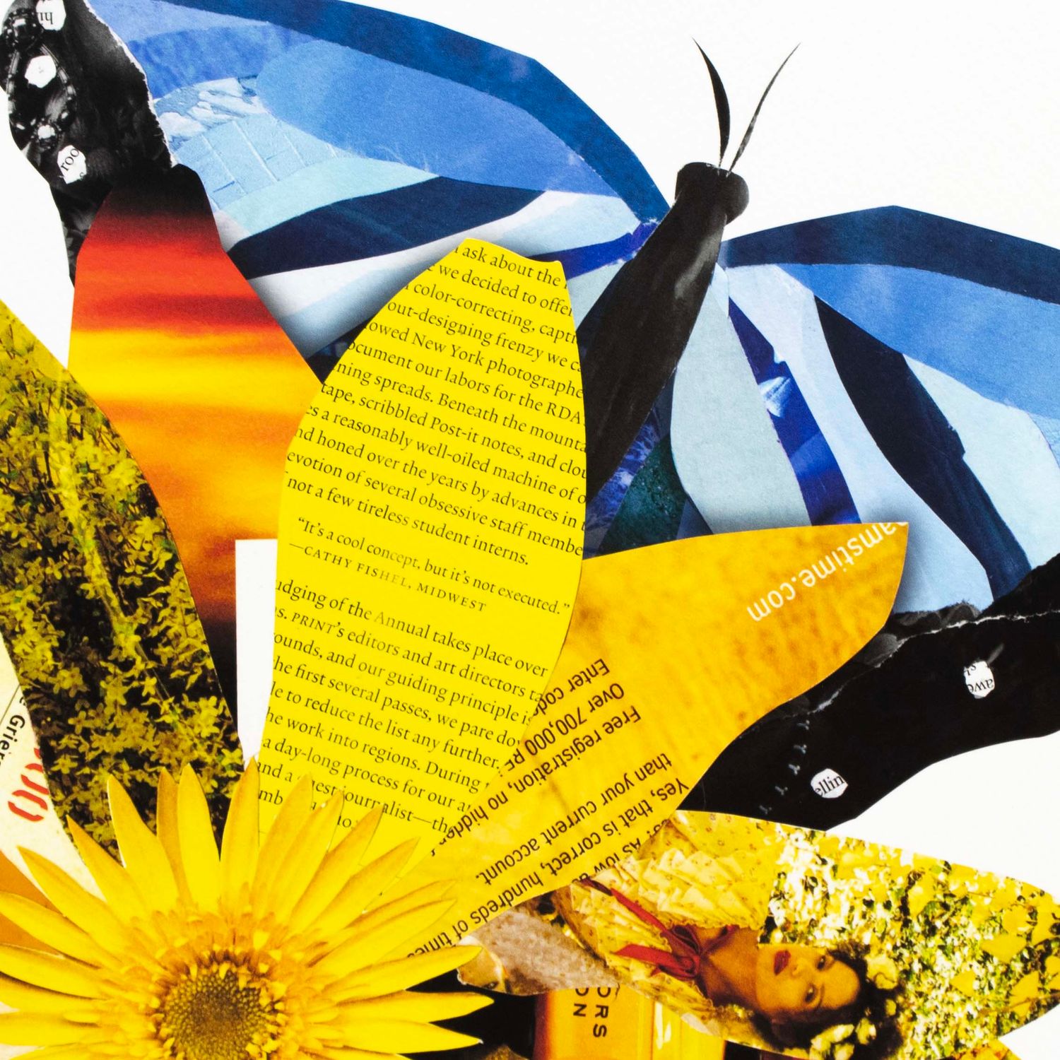 Yellow and Blue Day, print MOOA01