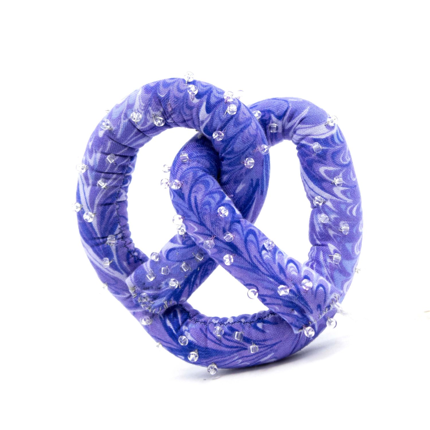 Pretzel - Lavender Marble, soft sculpture HIRC200