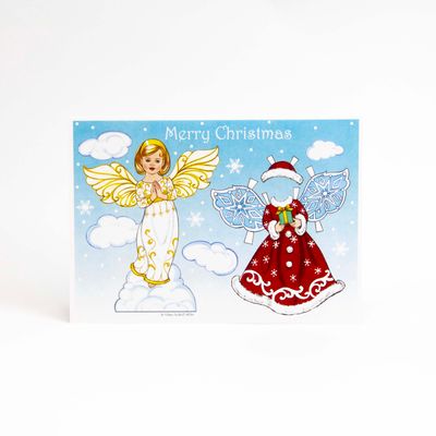 Angel Paper Doll, holiday card MILE111